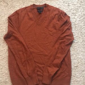 Rust  V Neck Sweater